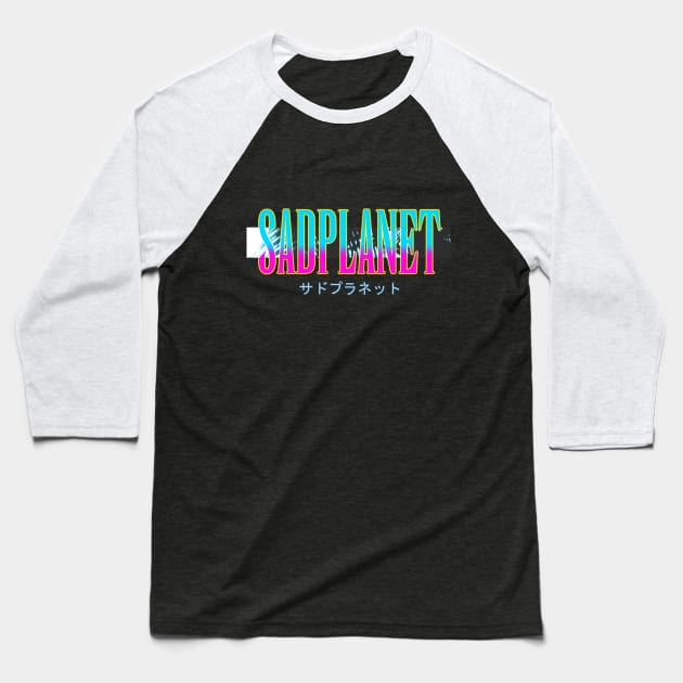 SadPlanet(Island Style) Baseball T-Shirt by GrounBEEFtaxi